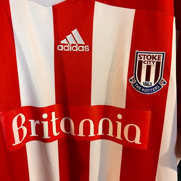 2011/2012 Stoke City adidas home jersey - Picture 6 of 6